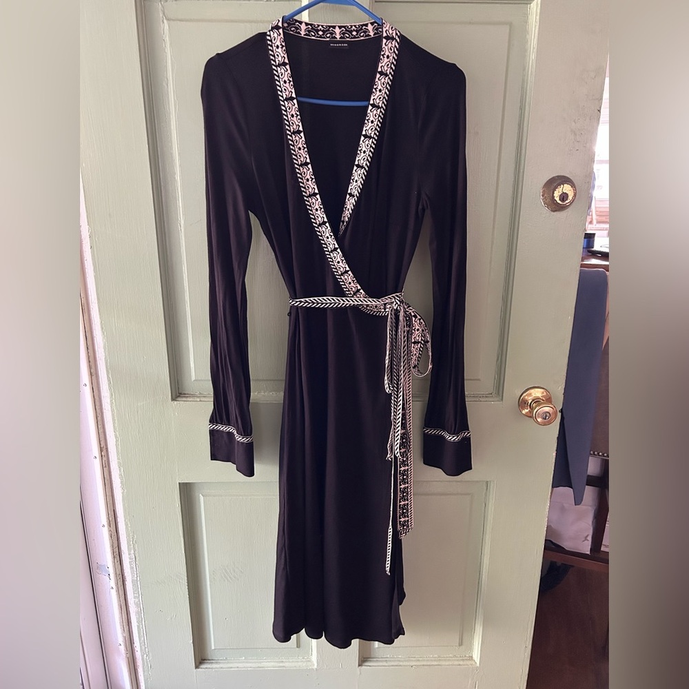 Wolford faux wrap Midi Jersey Dress M